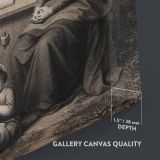 Holy Family - Mary, Joseph, and Baby Christ Lithograph By J. Schlotthauer canvas wall art - Image 3