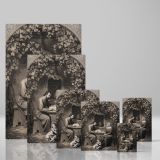 Holy Family - Mary, Joseph, and Baby Christ Lithograph By J. Schlotthauer canvas wall art - Image 4