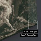 Horse Attacked by Benjamin Green - canvas surface and wrapped edge detail