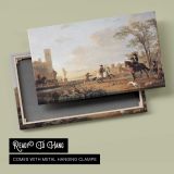 Horse in a River Landscape by Aelbert Cuyp - canvas rear frame and hanging hardware