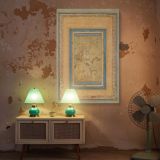 Horseman in Green Landscape - Persian Miniature Ink and Delicate Detail canvas wall art - Image 5