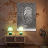 House of Martha and Mary - Gospel Lesson Scene by Gustave Dore canvas wall art - Image 5