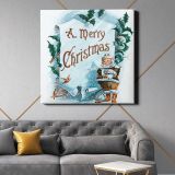 Illustration of Santa Clause and Christmas Motifs (1900) by Frank Buttolph — room mockup view 21