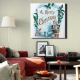 Illustration of Santa Clause and Christmas Motifs (1900) by Frank Buttolph — room mockup view 22