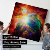 Image of a nebula taken using a NASA telescope — room mockup view 4