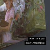 In-the-orchard-large by Daniel Gerhartz - canvas surface and wrapped edge detail