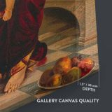 Infant Krishna on Yasoda's Lap - Devotional Moment By Raja Ravi Varma canvas wall art - Image 3