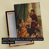 Infant Krishna on Yasoda's Lap - Devotional Moment By Raja Ravi Varma canvas wall art - Image 6
