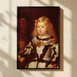 Infanta Margarita in White - Velazquez Regal Girl with Black Ribbon canvas wall art - Image 2