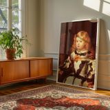 Infanta Margarita in White - Velazquez Regal Girl with Black Ribbon canvas wall art - Image 6