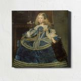 Infanta Margarita Teresa in a Blue Dress by Diego Velázquez — room mockup view 1
