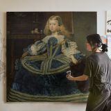 Infanta Margarita Teresa in a Blue Dress by Diego Velázquez — room mockup view 3