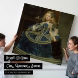 Infanta Margarita Teresa in a Blue Dress by Diego Velázquez — room mockup view 4