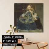 Infanta Margarita Teresa in a Blue Dress by Diego Velázquez — room mockup view 6
