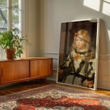 Infanta Maria Marguerita - Velazquez Child in Pale Pink with Dog canvas wall art - Image 6