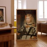 Infanta Maria Marguerita - Velazquez Child in Pale Pink with Dog canvas wall art - Image 7