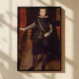 Infante Baltasar Carlos - Velazquez Portrait of Spanish Prince in Black Attire canvas wall art - Image 2