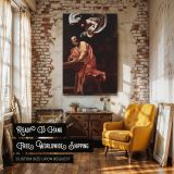 Inspiration of Saint Matthew - Angelic Guidance Scene by Caravaggio canvas wall art - Image 3