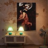 Inspiration of Saint Matthew - Angelic Guidance Scene by Caravaggio canvas wall art - Image 5