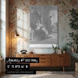 Isaac Blesses Jacob - Gustave Dore Biblical Scene of Deception Genesis 27 canvas wall art