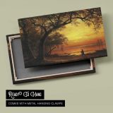 Island of New Providence by Albert Bierstadt - canvas rear frame and hanging hardware