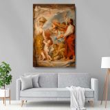 Israelites Gathering Manna - Biblical Desert Scene By Peter Paul Rubens canvas wall art - Image 5