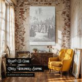 Jacob and Esau Reunite - Gustave Dore Biblical Reconciliation Scene canvas wall art - Image 3