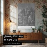 Jacob Enters Egypt - Gustave Dore Family and Flocks in Biblical Arrival canvas wall art