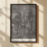 Jacob Enters Egypt - Gustave Dore Family and Flocks in Biblical Arrival canvas wall art - Image 2