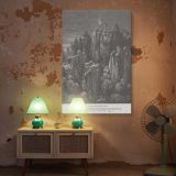 Jacob Enters Egypt - Gustave Dore Family and Flocks in Biblical Arrival canvas wall art - Image 5