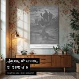 Jacob Prays by River - Gustave Dore for Deliverance from Esau canvas wall art