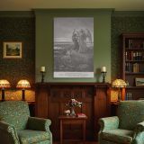 Jacob Wrestles with the Angel - Gustave Dore Black and White Engraving canvas wall art - Image 4