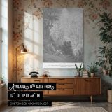 Jacob's Dream - Gustave Dore Ladder to Heaven Scene Genesis 28 canvas wall art