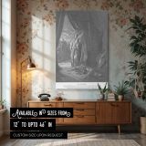 Jael and Sisera - Gustave Dore Heroic Old Testament Scene canvas wall art