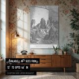 Jerusalem in Ruins - Gustave Dore City Lamentation and Despair Scene canvas wall art
