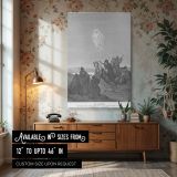 Jesus Ascends to Heaven - Final Blessing Scene by Gustave Dore canvas wall art