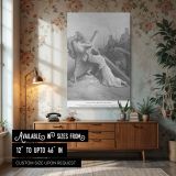 Jesus Falls Carrying the Cross - Biblical Suffering Scene by Gustave Dore canvas wall art