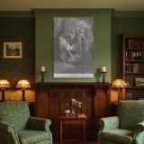 Jesus Is Buried - Tomb Scene with Disciples by Gustave Dore canvas wall art - Image 4