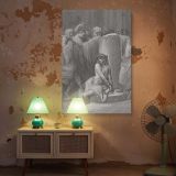 Jesus Is Scourged - Passion Scene Engraving by Gustave Dore canvas wall art - Image 5