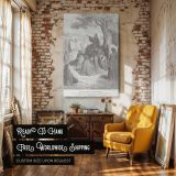 Jesus Preaches to the Multitude - Sermon Scene by Gustave Dore canvas wall art - Image 3