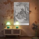 Jesus Preaches to the Multitude - Sermon Scene by Gustave Dore canvas wall art - Image 5