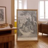 Jesus Preaches to the Multitude - Sermon Scene by Gustave Dore canvas wall art - Image 7