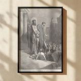 Jesus Presented to the People - Passion of Christ Engraving by Gustave Dore canvas wall art - Image 2