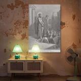 Jesus Presented to the People - Passion of Christ Engraving by Gustave Dore canvas wall art - Image 5