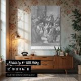 Jesus Questions the Doctors - Temple Teaching Scene by Gustave Dore canvas wall art