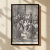 Jesus Questions the Doctors - Temple Teaching Scene by Gustave Dore canvas wall art - Image 2