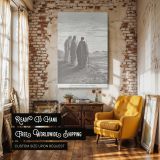 Jesus Walks to Emmaus - Post-Resurrection Scene by Gustave Dore canvas wall art - Image 3