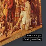 Joanovitch Paul the Sword Dance - canvas surface and wrapped edge detail