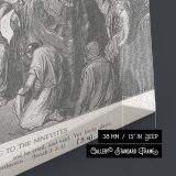 Jonah Preaching in Nineveh - Gustave Dore Biblical City Scene in Engraved Detail canvas wall art - Image 8