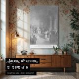 Joseph Interprets Pharaoh's Dream - Gustave Dore Courtroom Prophecy Scene canvas wall art